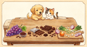 青葉動物医療センター_夜間診療_blog_犬・猫が口にすると危険なもの食べ物篇part1